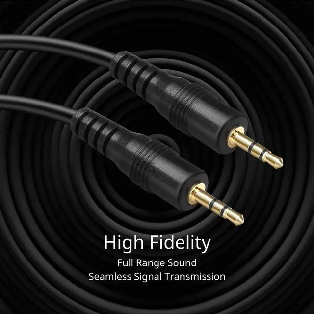 Alt view image 4 of 6 - TNP 3FT Male to Male 2.5mm Stereo Headset Headphone Jack Gold Plated Connector Wire Cord Plug
