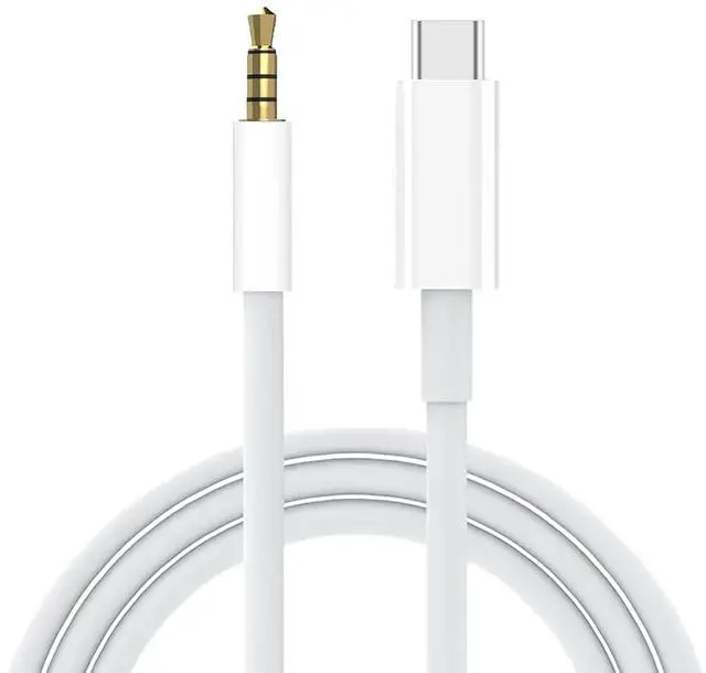 Main image of USB C to 3.5mm Audio Aux Jack Cable Aux Cord for iPhone 16 Type C to 3.5mm Headphone Car Stereo Cord Compatible with iPhone 16 Plus /15 Pro Max  Galaxy S25 S24 S23 S22 Note 20 (White)