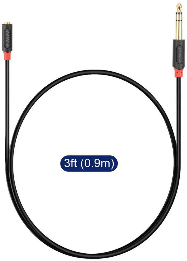 Alt view image 7 of 7 - 3.5mm to 1/4 Headphone Adapter Cable Gold Plated Audiowave Series 3.5mm 1/8 inch Female TRS to 6.35mm 1/4 inch Male TRS PVC Shelled Stereo Audio Cable for Mixer Guitar Piano Amplifier Speaker