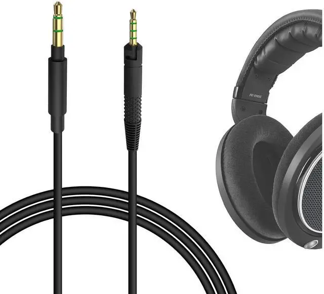 Main image of Geekria Audio Cable Compatible with Sennheiser HD 620S/599/599SE/ 598/598SE/560S/400PRO/579/569/ 550/505 Headphones 3.5mm to 2.5mm Replacement Stereo Cord (5.6ft/1.7m)