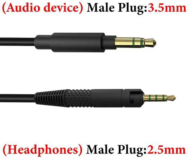 Alt view image 3 of 7 - Geekria Audio Cable Compatible with Sennheiser HD 620S/599/599SE/ 598/598SE/560S/400PRO/579/569/ 550/505 Headphones 3.5mm to 2.5mm Replacement Stereo Cord (5.6ft/1.7m)