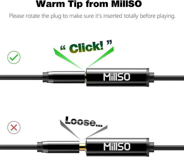 Alt view image 6 of 6 - 1/4 to 3.5mm Instrument Cable TRS Headphone Adapter 6.35mm Female to 3.5mm Male 1/8 to 1/4 Stereo Audio Adapter for Amplifier Guitar Piano Speaker to Phone Laptop Headphone - 12inch/30cm