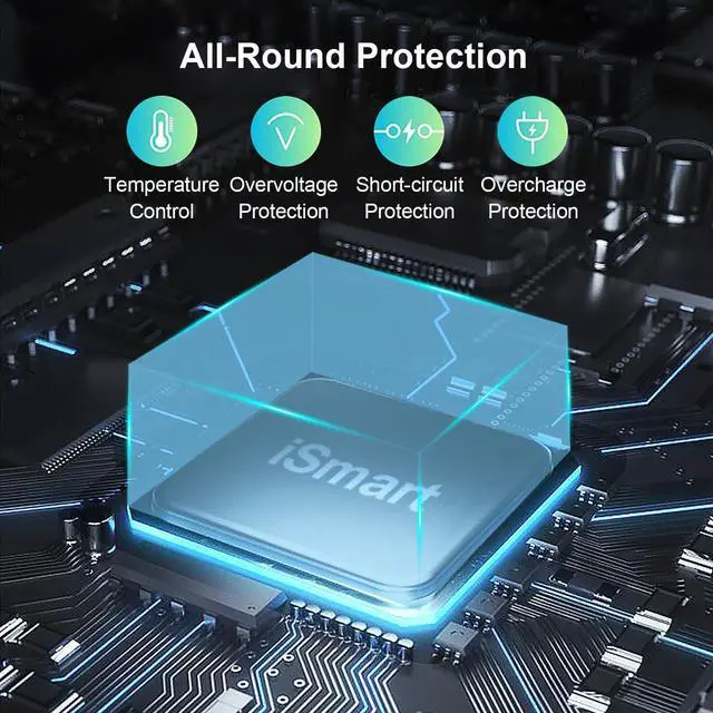 Alt view image 6 of 7 - USB C Charger 12-Ports Charging Station for Multiple Devices - Wall Power Hub Strip Smart Plug Dock Block 6A 6C for iPhone Xs/XR iPad iPod Laptops and Smart Phones 60W