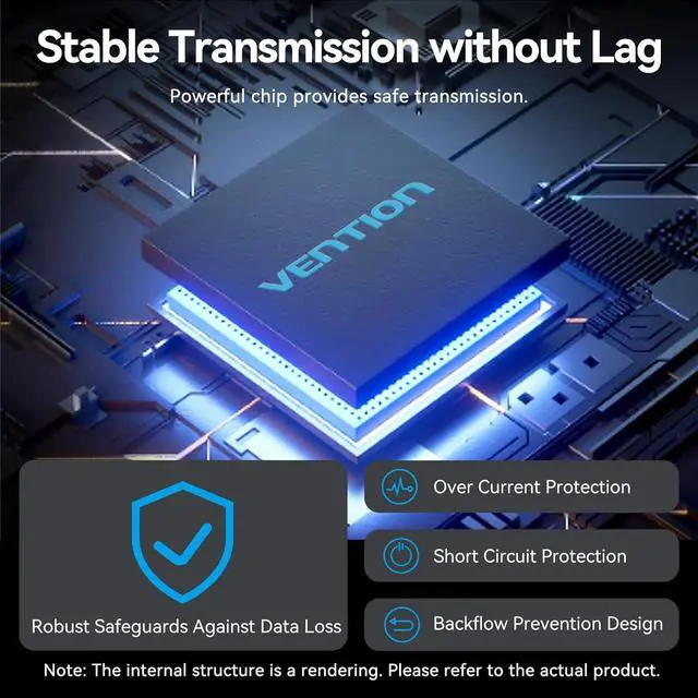 Alt view image 5 of 7 - 10Gbps USB 3.2 Hub USB Hub with 4 USB A 3.2 Ports USB 3.2 Gen 2 Splitter USB Expander for Chromebook Surface Pro 3 iMac PS4 Laptop Xbox Flash Drive