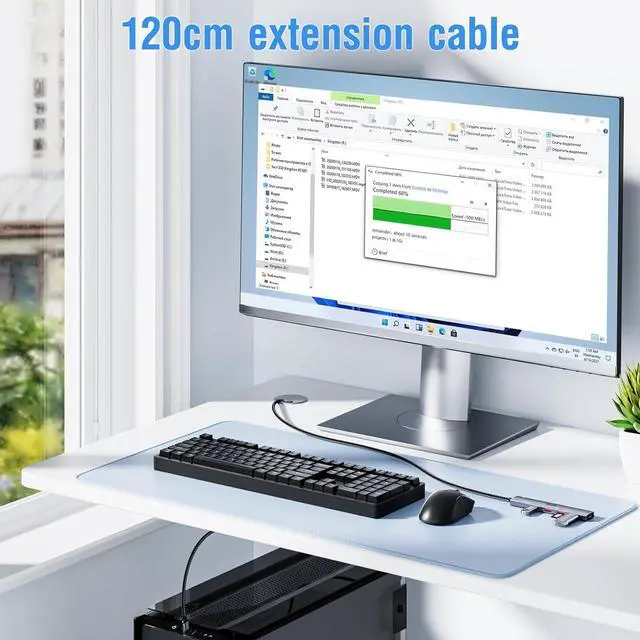 Alt view image 4 of 7 - ICZI USB 3.2 Hub 10Gbps 4 Port USB 3.2 Gen 2 Splitter with 4FT Cable for Laptop, Desktop PC, Xbox, PS5, iMac, Surface Pro, Xps