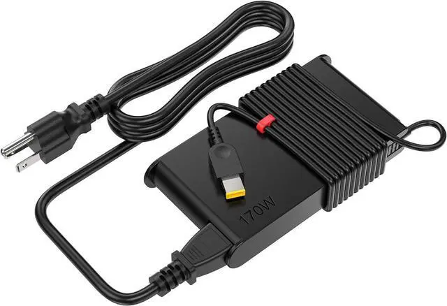 Alt view image 2 of 6 - Slim 170W Charger Fit for Lenovo Legion Slim 5 5i Yoga Pro 9i Lenovo ThinkPad P1 P16 IdeaPad Pro 5 Lenovo LOQ ADL170SCC3A 4X20S56697-20V 8.5A ac Adapter Laptop Power Supply