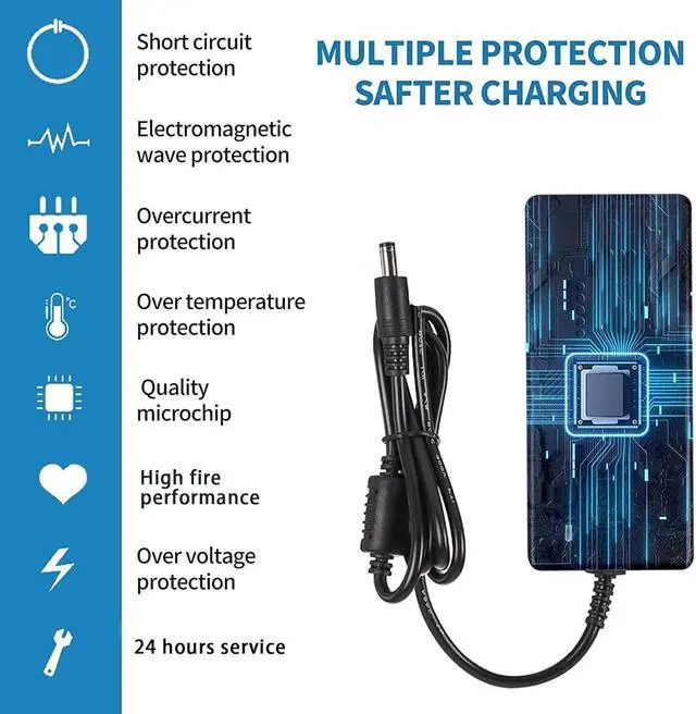 Alt view image 6 of 7 - 24V DC Power Supply 6A 144W 100-240V AC to DC Adapter with 5.5mm x 2.5mm&2.1mm Output Plug 24Volt 6Amp Power Supply 5Amp 4Amp 3Amp 2Amp 1Amp Adapter for 24V LED Strip Light CCTV Cameras Printer