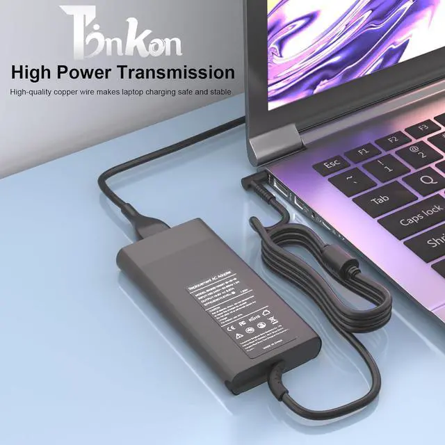Alt view image 2 of 7 - 150W AC Adapter Charger for HP ZBook 15 16 17 15u 15v G3 G4 G5 G6 G7 G8 G9 G10 G11 Fury 15 17 G7 G8 Z Book Studio G4 G5 G7 G8 G9 G10 G11 Omen Pavilion Gaming 15 17 Laptop Power Supply Cord