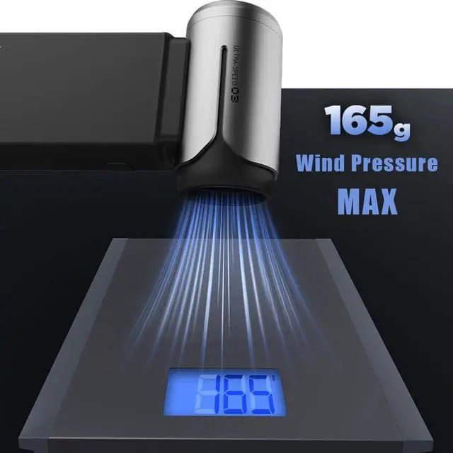 Alt view image 5 of 7 - Electric Compressed Air Duster 130 000RPM Portable Small Super Power Cordless Air Duster Blow and Suction High Speed Air Blower Turbo Fan Dust Blower for Computer Keyboard House Travel Outdoor Car