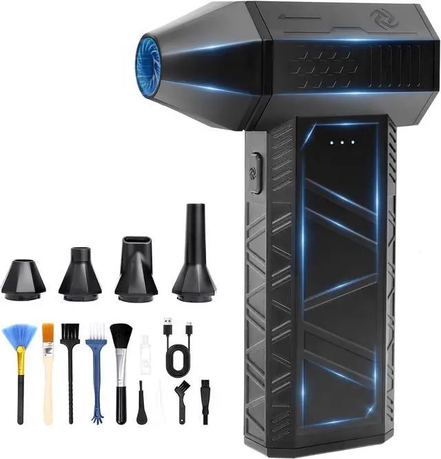 Main image of Compressed Air Duster 3-Gear Electric Air Duster Rechargeable Super Power Air Blower with Brushless Motor Mini Blower for Computer Keyboard Car House Office Outdoor PC