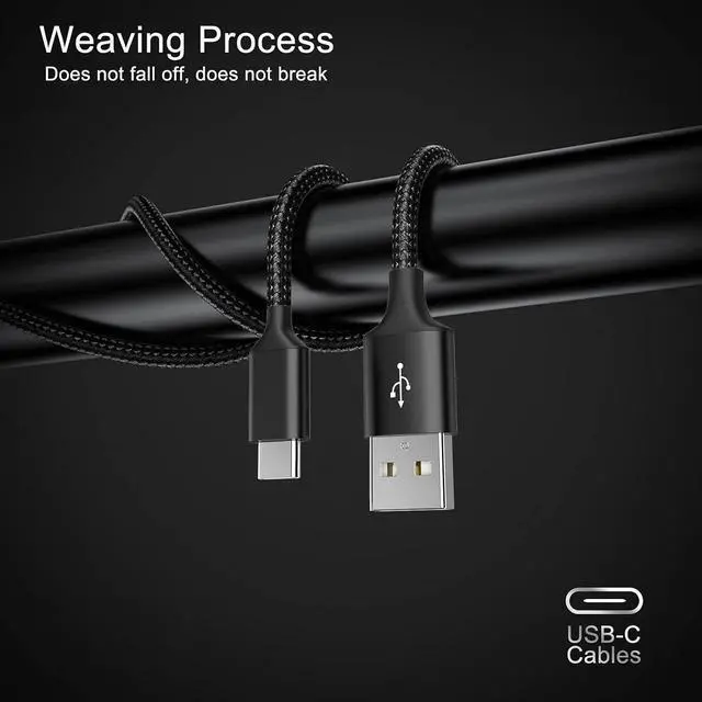 Alt view image 5 of 7 - USB C to USB C Cable 3ft 2-Pack 60W USBC to USBC Cord Type C to C Charger Cable Fast Charging for iPhone 16 15 Pro Max Plus for  Galaxy S24 S23 S22 for MacBook/iPad Pixel