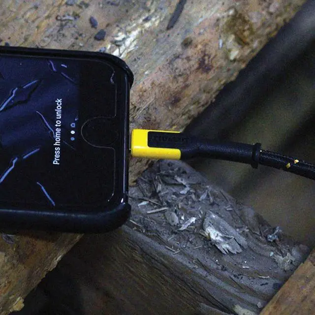 Alt view image 2 of 7 - Heavy Duty USB to USB C Cable Jobsite Type C Cable High Speed USBA to Type-C Fast Charge USBC Fast Charging Cord for iPhone 16/15 Pro Max MacBook iPad  Galaxy 10ft (USB2.0 Black)