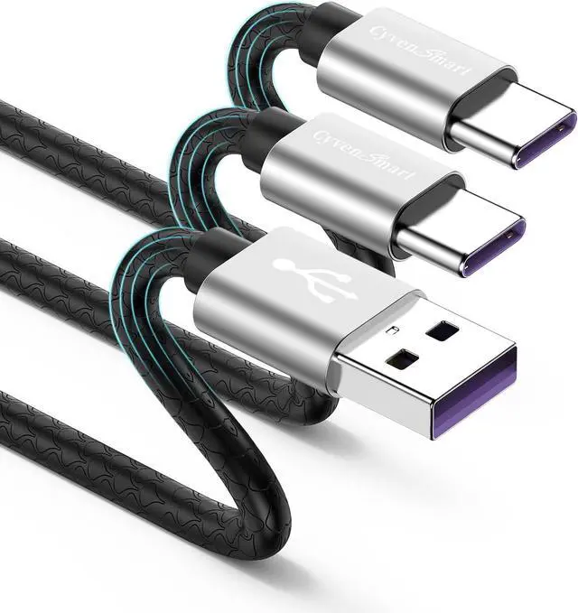 Main image of USB Type C Cable 10ft [2 Pack] USB A 2.0 to USB-C 10 ft Type C Fast Charger Extra Long Durable TPE USBC to USBA Cord for iPhone 16/15 Pro Plus Pro Max  Galaxy A10/A20/A51/S10/S9/S8 Plus/Note 9