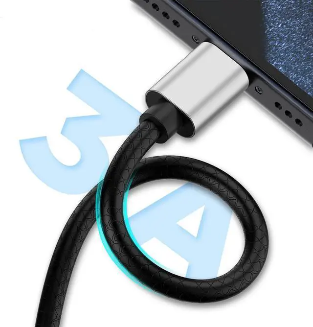 Alt view image 2 of 7 - USB Type C Cable 10ft [2 Pack] USB A 2.0 to USB-C 10 ft Type C Fast Charger Extra Long Durable TPE USBC to USBA Cord for iPhone 16/15 Pro Plus Pro Max  Galaxy A10/A20/A51/S10/S9/S8 Plus/Note 9