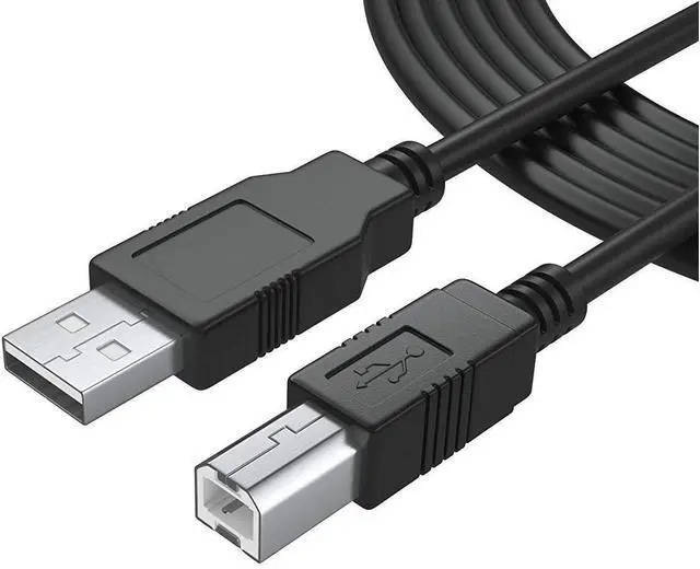 Main image of USB A to B Printer Cable High Speed Transfer Scanner Printer Cord Compatible for HP Canon  Epson Brother Lexmark Xerox  Piano DAC Etc (6-Feet)
