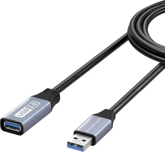 Main image of USB 3.0 Extension Cable (6FT 5 Gbps Type A Male to Female Adapter Cord) - Long USB Repeater Extender for VR Headset Printer Hard Drive Flash Drive Keyboard Mouse Xbox