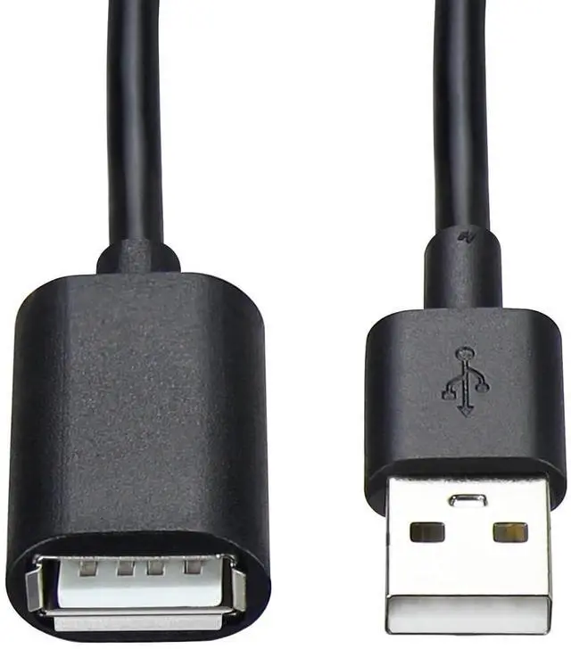 Alt view image 4 of 5 - 5-Pack USB Extension Cord Bulk Male to Female 5 ft USB-A 2.0 Extender Cable