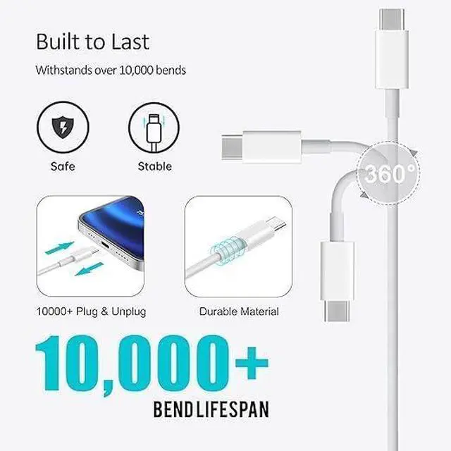 Alt view image 4 of 7 - Car Carplay Cable for iPhone 16 15 Pro/Pro Max/Plus 3FT+6FT USB A to USB C Fast Charging Cord for iPhone 16 15  Galaxy S25 S24 Ultra Charger Car Charger Adapter Accessories for Women Men