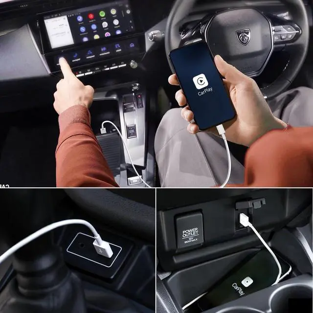 Alt view image 7 of 7 - Car Carplay Cable for iPhone 16 15 Pro/Pro Max/Plus 3FT+6FT USB A to USB C Fast Charging Cord for iPhone 16 15  Galaxy S25 S24 Ultra Charger Car Charger Adapter Accessories for Women Men