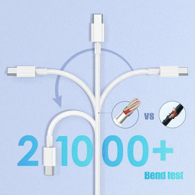Alt view image 3 of 7 - 2Pack 3ft Car Carplay Cable for  iPhone 17 Pro Max/17 Air/16 Pro/15 Plus/15 USB A to USB C Carplay Charger Cord iPad Pro 12.9/11 10th Air 5th/ 4th iPad mini 6th Gen Car Charging Cable 3 Feet