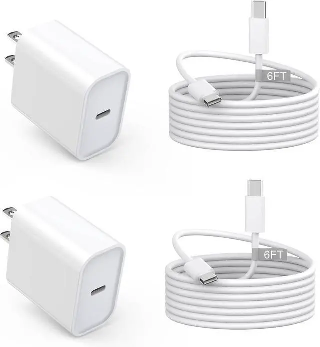 Main image of USB C Charger for iPhone 16/15 Charger Fast Charging Type C Charge  Fast USB C Wall Chargers Block Adapter 6FT Long USBC Charging Cable Cord for iPhone 16 Pro Max/iPhone 15 Plus/iPad Pro/Air/Mini