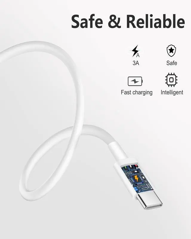 Alt view image 4 of 7 - Car Carplay Cable for iPhone 16/15 Pro Max/Plus/16e USB C Charger Cord 2Pack USB A to USB C Cable for iPad Pro 13/12.9/11 inch iPad Air M3 M2 5th/4th Mini 7th/6th Gen Car Charger Charging Cord 3FT