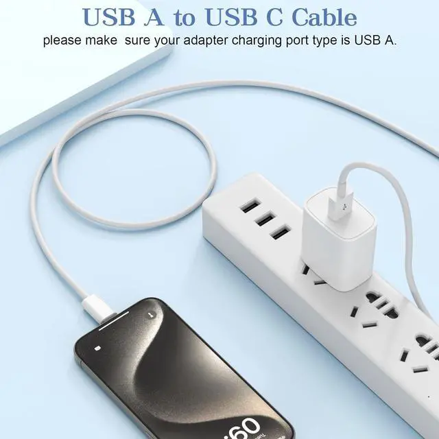 Alt view image 4 of 7 - Car Carplay Cable for iPhone 16/15 iPhone 16/15Pro 16/15 Pro Max 16/15 Plus USB A to USB C Cable for  Carplay USB-C Car Charger for iPad Pro iPad Air 5th 4th Mini 6th Type C Cord 3FT-White