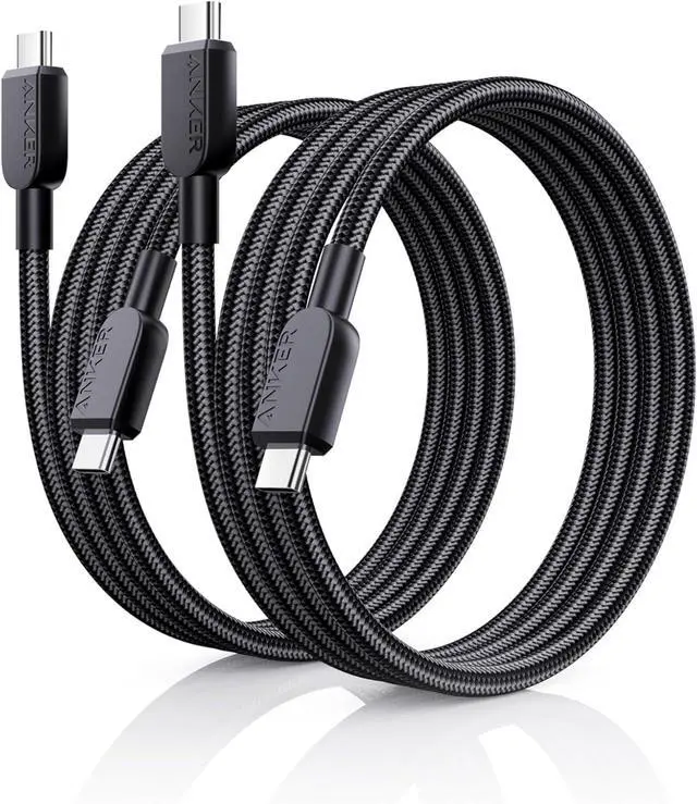 Main image of USB C to USB C Cable (2Pack 3FT) 240W Type-C Fast Charging Cord for iPhone 16/15 Series MacBook Pro 2020 iPad Air 4 and More (Black)