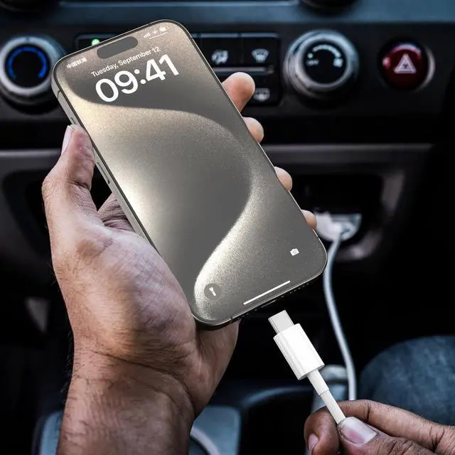 Alt view image 2 of 7 - Car Carplay Cable for iPhone 16/15 iPhone16/15 Plus 16/15Pro16/15Pro Max charger USB A to USB C for Carplay USB C Cord iPad USB C Cable 10th iPad Air Car Charger Cable Cord Replacement 3FT (White)