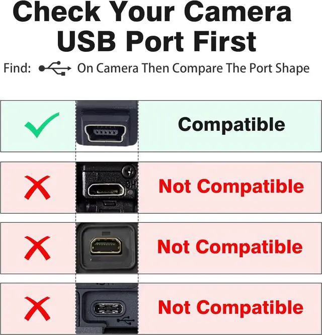 Alt view image 2 of 7 - 2 Pack 6.6ft Camera IFC-400PCU USB Data File Transfer AV Out Digital Cable Cord for Canon Rebel EOS T1i T2i T3 T3i T4i T5 T5i T6 T6i T6s T7i PowerShot/DSLR Cameras & Vixia Camcorders Black