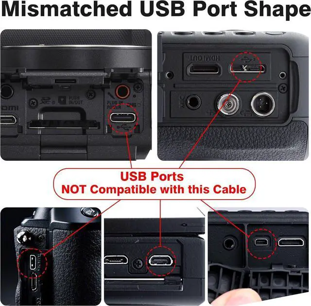 Alt view image 4 of 7 - 2 Pack 6.6ft Camera IFC-400PCU USB Data File Transfer AV Out Digital Cable Cord for Canon Rebel EOS T1i T2i T3 T3i T4i T5 T5i T6 T6i T6s T7i PowerShot/DSLR Cameras & Vixia Camcorders Black