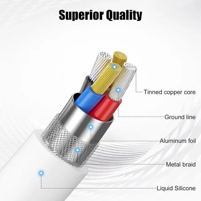 Alt view image 3 of 7 - Car  Carplay Cable 3FT Car Charger Cord USB A to Lightning Cable Compatible for iPhone 14 13 12 11 Pro Max XR XS X 8 7 6 Plus SE iPad Charging Cord