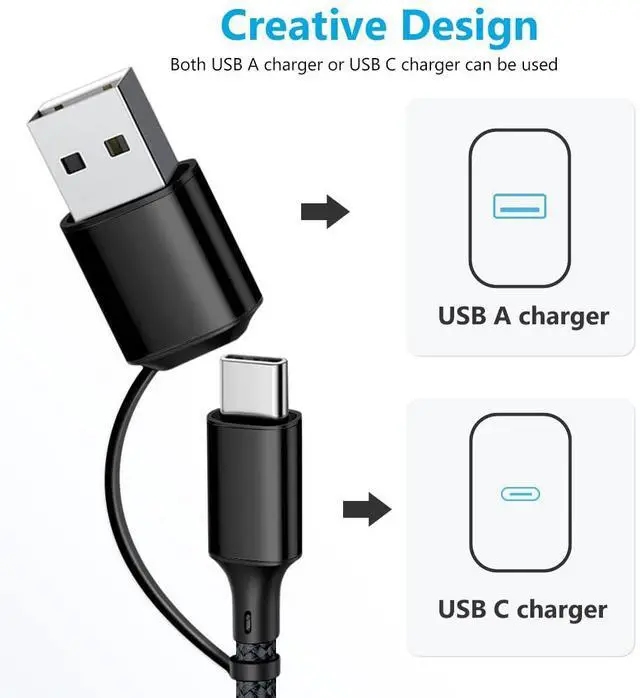 Alt view image 2 of 7 - Portable 3 in 2 Multi Charging Cable for  Watch Charger Fast Charging for iWatch & iPhone Charger Compatible with iWatch Ultra/Series 10/9/8/7/6/SE2/5/4/3/2 & iPhone 16/15/14/Galaxy-4FT
