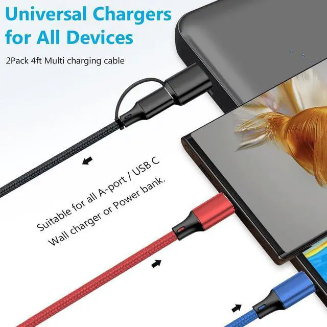 Alt view image 7 of 7 - Portable 3 in 2 Multi Charging Cable for  Watch Charger Fast Charging for iWatch & iPhone Charger Compatible with iWatch Ultra/Series 10/9/8/7/6/SE2/5/4/3/2 & iPhone 16/15/14/Galaxy-4FT
