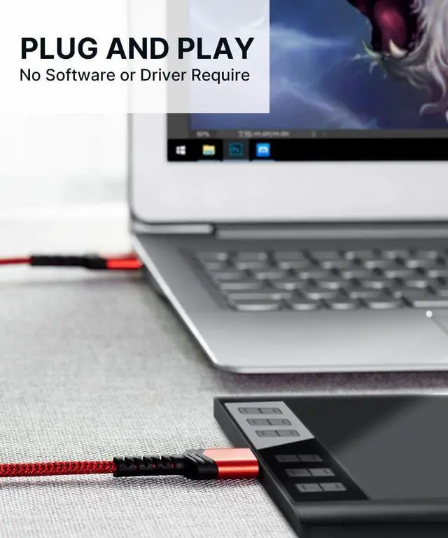 Alt view image 3 of 7 - USB 3.0 A to A Male Cable 2 Pack(3.3ft+6.6ft) USB Male to Male Cable Double End USB Cord Compatible with Hard Drive Enclosures DVD Player Laptop Cooler and More (Red)