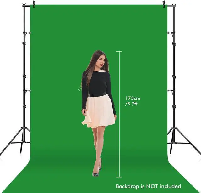 Alt view image 7 of 7 - 10x 8.5 ft Photo Backdrop Stand Adjustable Photography Background Support System Stand for Photo Video Studio with Carrying Bag Clips Clamps