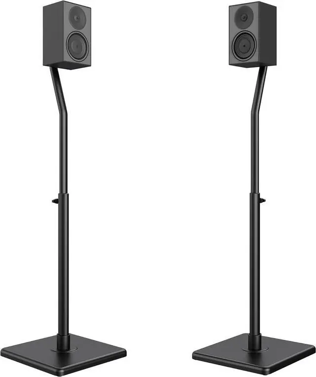Main image of Universal Speaker Stands Height Adjustable Extend 30.0 to 39.1 for Satellite Speakers & Small Bookshelf Speakers up to 11 lbs Per Stand 1 Pair Floor Stands for Sony  Polk JBL Yamaha