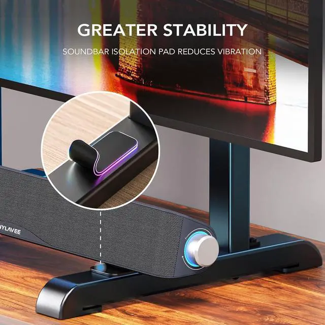 Alt view image 3 of 7 - Universal TV Stand, Table Top TV Stand Base Replacement for Most 37 to 86 Inch LCD LED TVs, 7 Height Adjustable TV Legs with Cable Management Hold up to 150lbs, Max VESA 800x600mm, Black AX10TB01