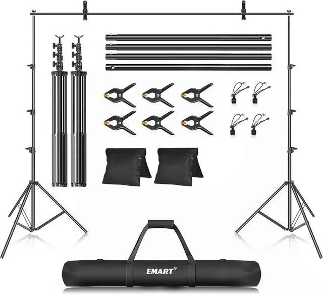 Main image of Photo Backdrop Stand kit 10 x 12 ft Back Drop Adjustable Frame for Photography Photoshoot Banner Background Support Holder for Parties Dectoration