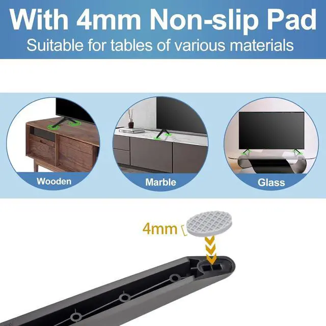 Alt view image 5 of 7 - Base Stand for TCL Smart Tv - Legs for TCL  TV 28in 32in 40in 43in 49in 50in 55in 60in 65in 32S305 32S301 32S303 40S355 40S325 43S425 43S431 50S431 50S435 55S455 65S433 65S555 with Screws