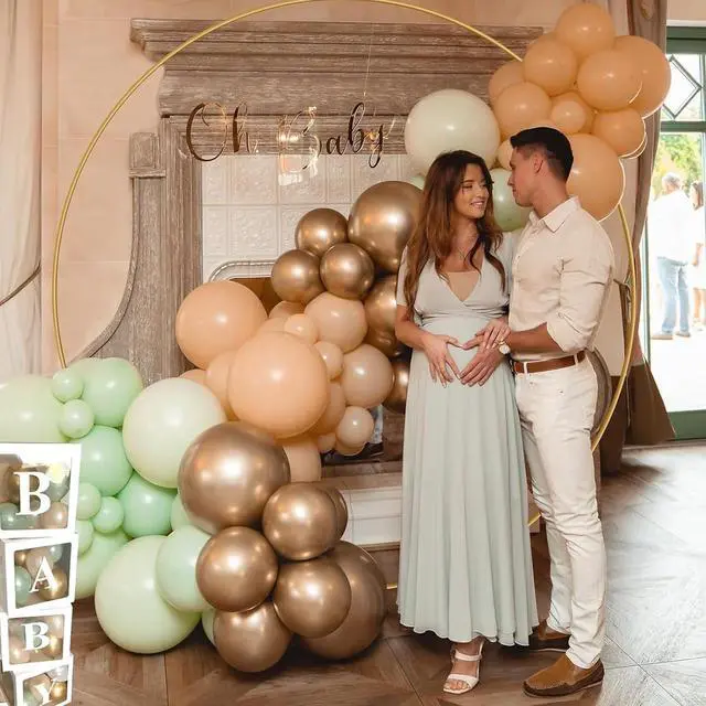 Alt view image 5 of 7 - 6.6FT Round Arch Stand kit Metal Circle Backdrop Stand Wedding Arches with Storage Bag for Gender Reveal Baby Shower Ceremony Birthday Party Decorations