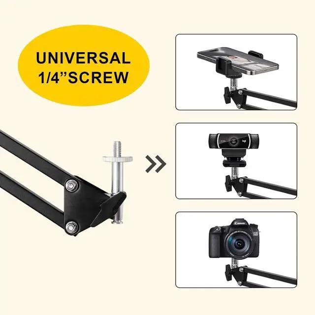 Alt view image 7 of 7 - 12 Ring Light with 81 Tripod Stand Folded Arm Overhead Camera Mount Phone Holder with Casters 3 Color Modes LED Selfie Light for Video Recording Photography Live Streaming TikTok YouTube