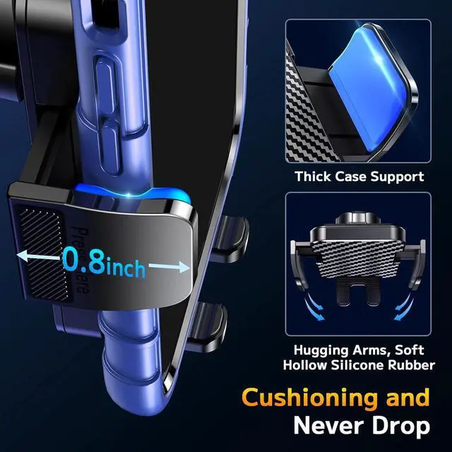 Alt view image 6 of 7 - Phone Holders for your Car [Long Flexible Neck] Car Phone Mount [Anti-Shake Stabilizer] Cell Phone Holder Car for Dashboard Windshield Automotive Accessories Fit for iPhone Android Smartphone
