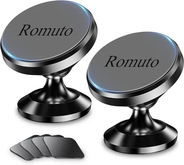 Main image of 2-Pack  Magnetic Phone Holder for Car DashboardStrong MagnetiPhone Magnetic Phone Mount for Car Phone Holder 4 Metal PlateCell Phone Holders for Your Car Mount for iPhone 16 Pro Max 15 14 13 12