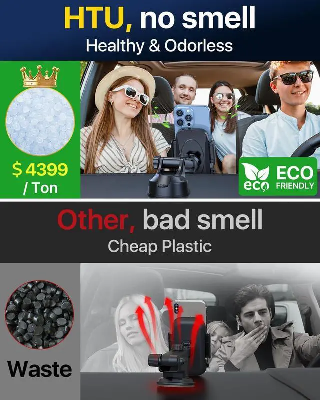 Alt view image 2 of 6 - 2025 Ultimate Car Phone Holder80+LBS Strongest Suction & Military-Grade Universal Cell Holder Truck Mount for Dashboard Windshield Air Vent iPhone 16 Pro Max 15 Samsung 2pcs,Grey