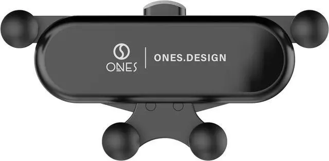 Main image of Gravity Mechanical Car Mount · Air Vent Type · Mini Size [Auto Lock] Hand Operation [Easy Installation] [Stable] [Angle Adjust] [Silicone Protect] Mobile Phone Holder for All Cars  Phones