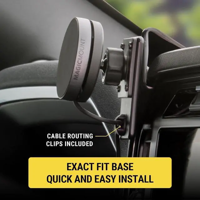 Alt view image 4 of 5 - Qi2 Wireless MagSafe Car Mount Charger 15W Magnetic Cell Phone Holder for Car with AMPS Mounting Plate for ProClip Vehicle Specific Mount Bases Compatible with iPhone  (Base Required)
