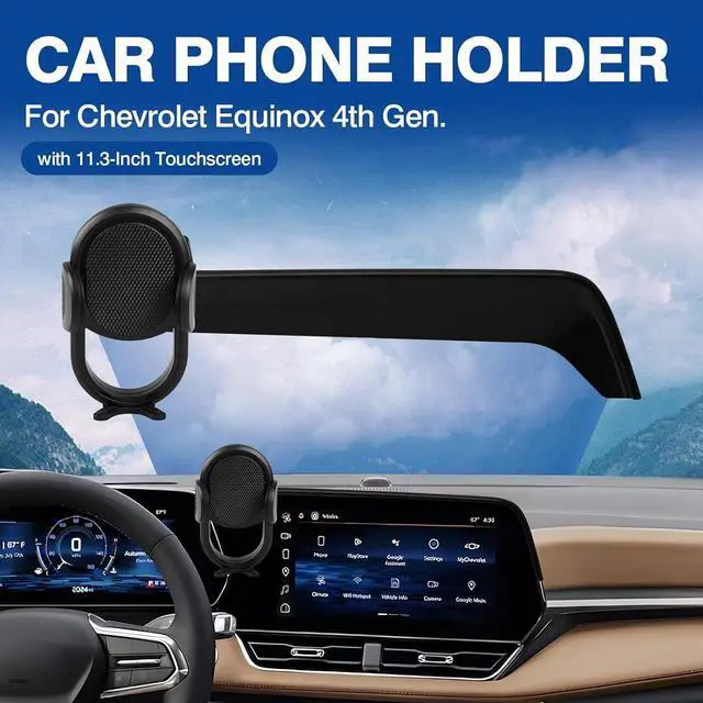 Alt view image 2 of 7 - Car Phone Holder for 2025 Chevy Chevrolet Equinox Accessories Phone Mount 11.3-Inch Screen Cell Phone Automobile Cradles Hands-Free 360 Degree Rotation(Not for EV)