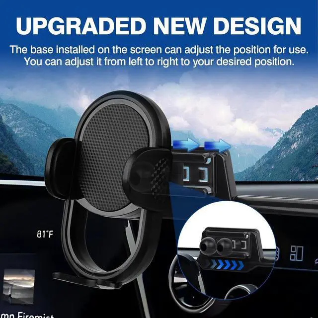 Alt view image 3 of 7 - Car Phone Holder for 2025 Chevy Chevrolet Equinox Accessories Phone Mount 11.3-Inch Screen Cell Phone Automobile Cradles Hands-Free 360 Degree Rotation(Not for EV)