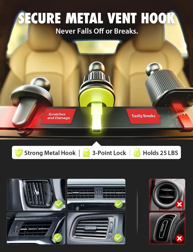 Alt view image 6 of 7 - Extendable MagAlign Car Phone Mount by